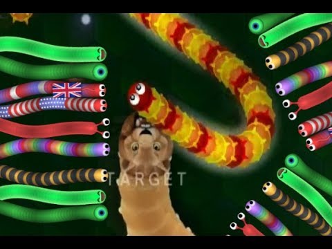 Wormax.io - EPIC RED AND YELLOW WORM VS. PRO BLUE AND GREEN WORM // WORMAXIO EPIC MOMENTS [7]