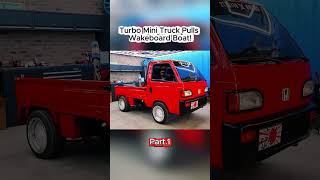 Turbo Mini Truck Pulls Wakeboard Boat!Cboystv#DirtBike #PitBike #motorcycle#funny