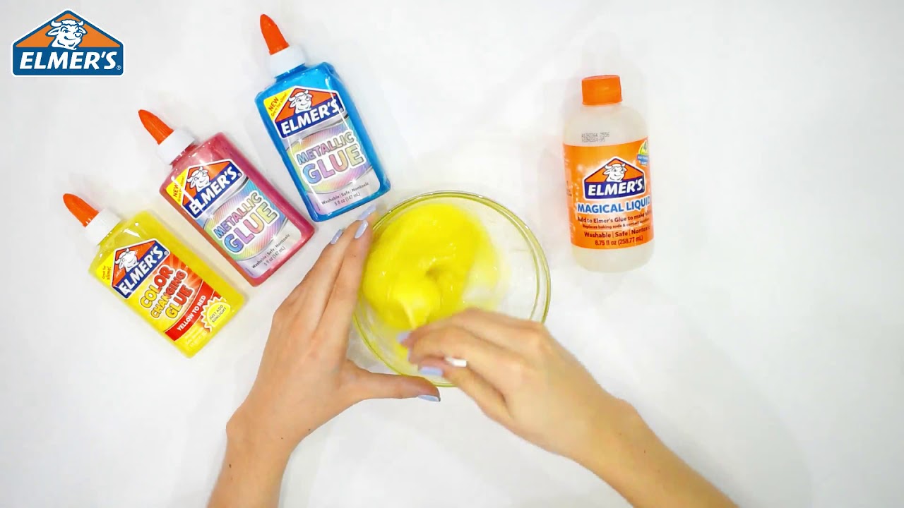 Elmer´s Color Changing Glue - YouTube