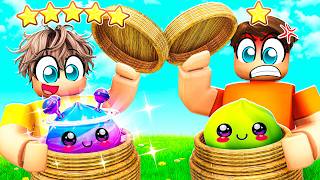 Smarty vs Daddy SQUISHY DUMPLING UNBOXING in Roblox!