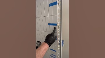 Tile edge metal installation how to install after tile is set