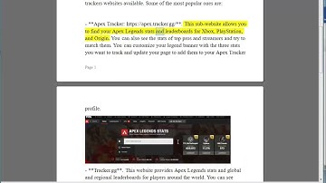 Best Apex Legends Stat Tracker