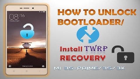 How to Unlock Bootloader of Redmi 3s prime and install twrp Recovery