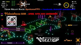 Velocidrone Team Relay Race With SpokaneFPV