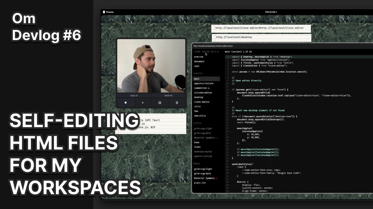 Self-editing HTML documents — [ Om Devlog Jan 2026 ]