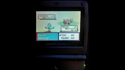 Shiny Treecko after a week of Soft Resetting , Emerald Version