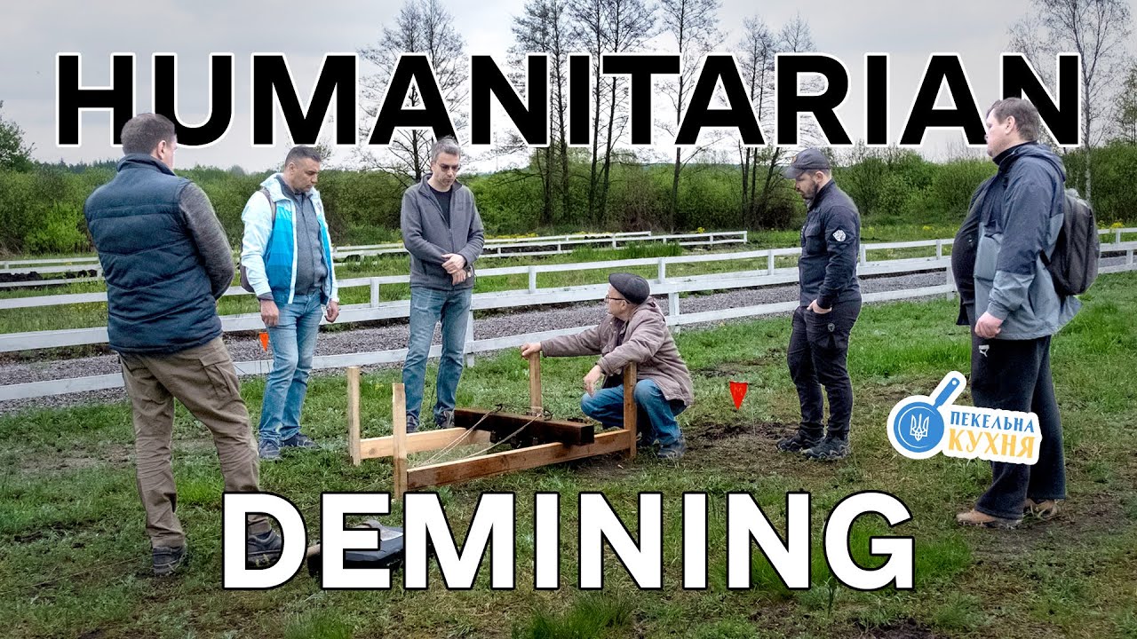 Mine trawl tests for humanitarian demining | Pekelna Kuhnja, Kharkiv, Ukraine