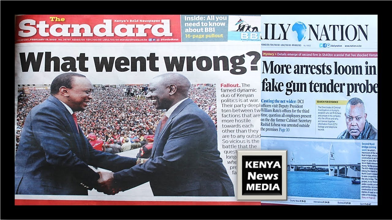 News Headlines Today In Kenyan Newspapers 19 02 Youtube