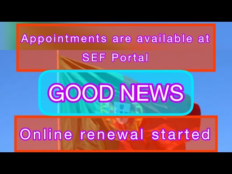 New appointments available & Online renewal started again