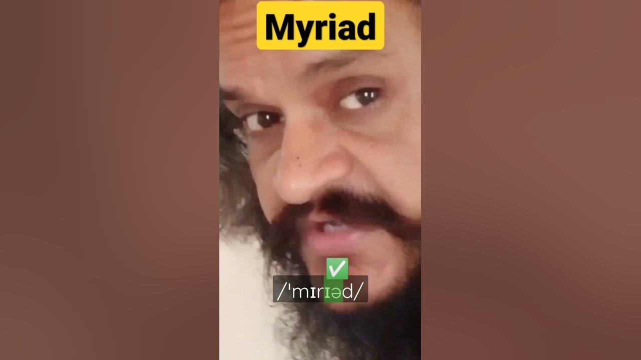 Myriad correct pronunciation vocabulary learnenglish youtube