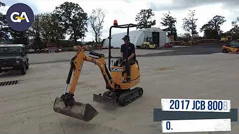 2017 JCB 8008 0 8T EXCAVATOR