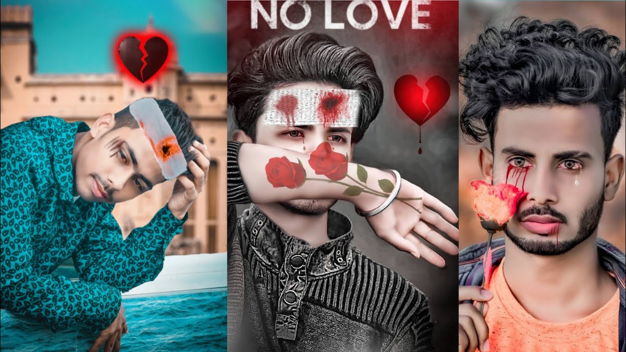 Sad Photo Editing|Picsart - Fake Love Photo Editing Tutorial|Picsart Photo  Editing New Style - YouTube