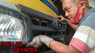 totorial Pasan lampu truk dina lama diganti lampu yg model baru