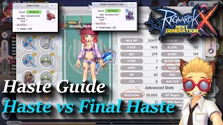 Haste + final haste Guide | rox | Ragnarok X: Next Generation