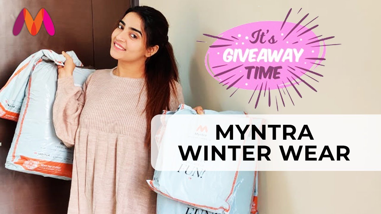 *HUGE GIVEAWAY* Myntra Winter Wear Haul Under Rs 800 Myntra Sweaters
