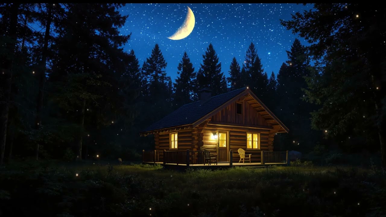 Summer Night Ambience with Crickets 🌙 | Relaxing Nature Soundscape for Stress Relief