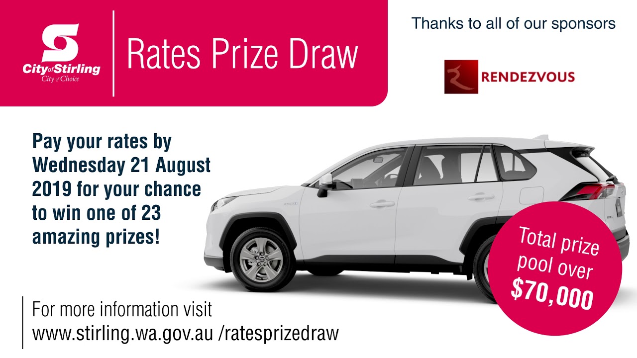 City of Stirling Rates Prize Draw 2019 YouTube