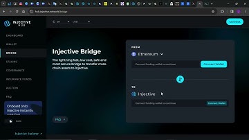 step by step guide to on how to use the injective bridge