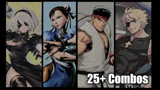 25+ Fighting Game Combos | Multi-Game Combo Video