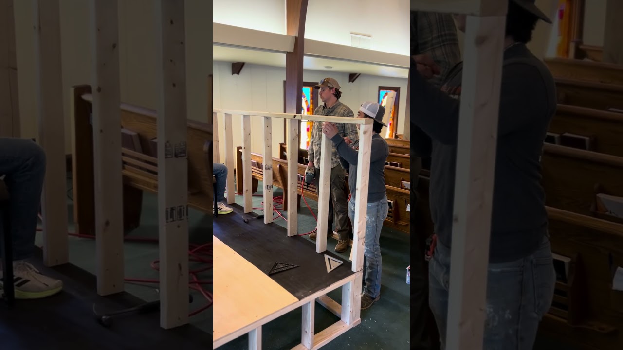 Building a Better Sound Booth! TX Team Blesses Our Church