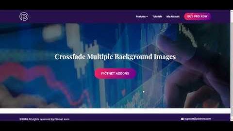 Crossfade Multiple Background Images for Elementor Tutorial | Piotnet Addons For Elementor PAFE