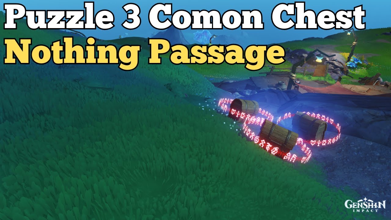 Puzzle 3 Comon Chest Lunar Culus Nothing Passage [Genshin Impact] - YouTube