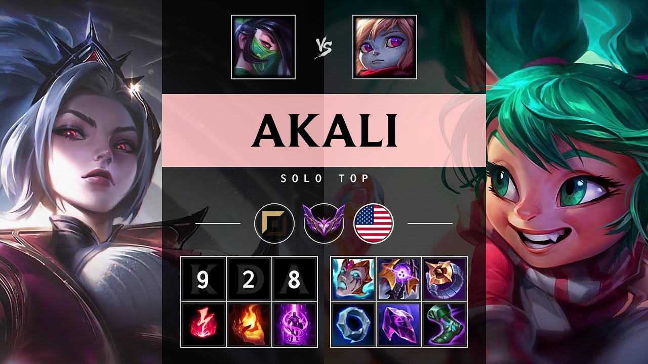 Akali Top vs Poppy: Unstoppable - NA Master Patch 25.S1.1