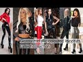 Glossy latex & leather leggings pants outfits ideas for ladies #new #leather #latex #leggings