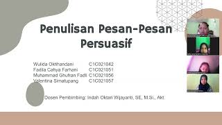 Penulisan pesan-pesan persuasif (present by kelompok 3) - Komunikasi bisnis