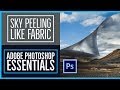 How to make a sky peeling like fabric revealing background - Photoshop CC Essentials [48/86]