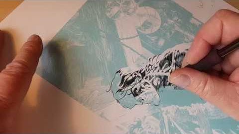 Insanely Detailed rendering with a quill  Frankenstein Wrightson Style