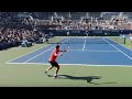 Stan Wawrinka Heavy Hitting US Open 2019 Court Level View