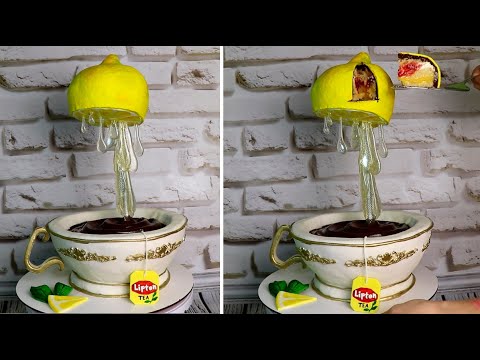 Антигравитационная подставка для торта - своими руками. 3Д-торт Чашка и ...