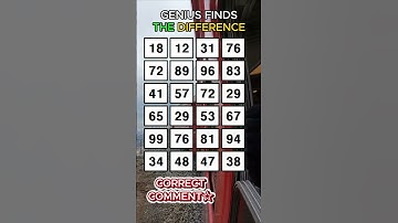 GENIUS CAN FIND ALL! Find 3 pairs of identical numbers/Dementia Prevention Quizzes/Tests.No.477