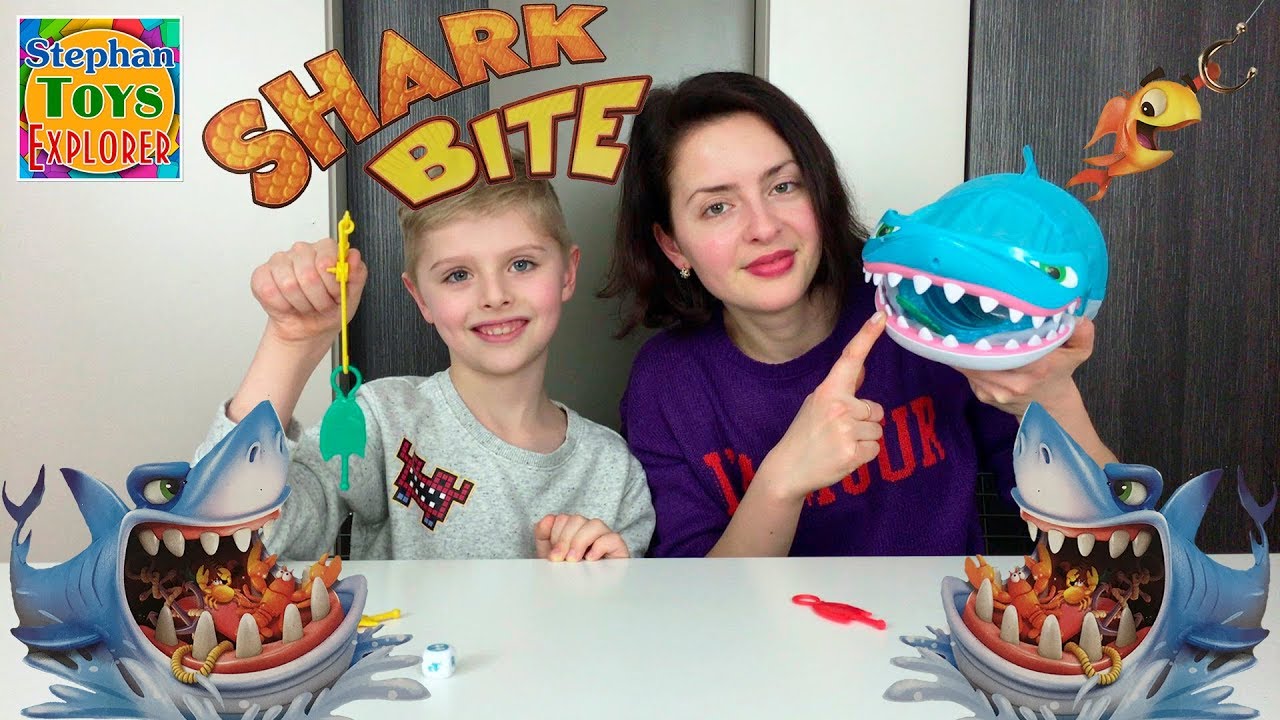 Настольная Игра: (Укус Акулы)! Спасаем Рыбок Из Пасти Хищника. // Shark Bite Game Unboxing