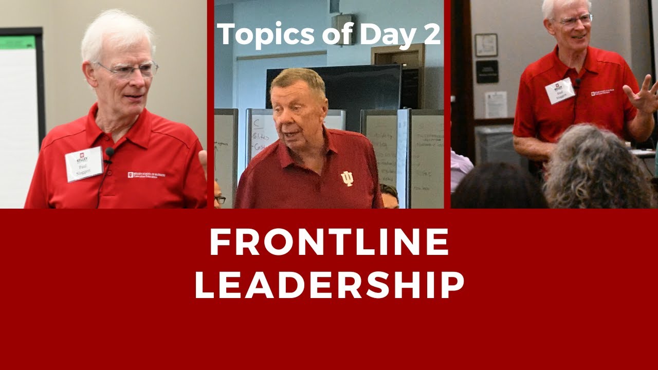 Topics of Day 2 Frontline Leadership | Gar Trusley introduced by Paul Slaggert, 2-day program KSBEE
