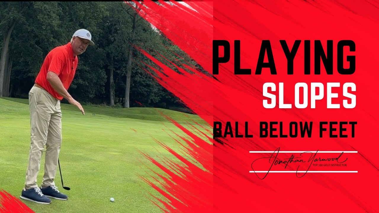 Hitting a golf shot with the ball below your feet YouTube