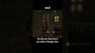 canal — The Elder Scrolls V: Skyrim dialogue scene