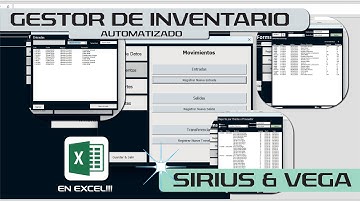 [Tutorial de uso] Gestor de Inventario en Excel ! "SIRIUS & VEGA"
