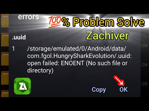 How To Fixed Open Failed ENOENT No Such File Or Directory Zarchiver Access Is Denied Zarchiver