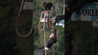 rope cut bungy jumping #youtubeshorts #shortvideo #bungeejumping #shortsfeed