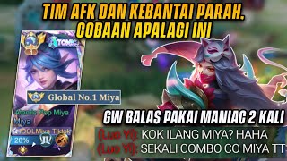 PANTES MIYA MAU DINERF? SEKUAT INI TERNYATA! WALAUPUN KEBANTAI MASIH BISA COMEBACK DAN MANIAC | MLBB