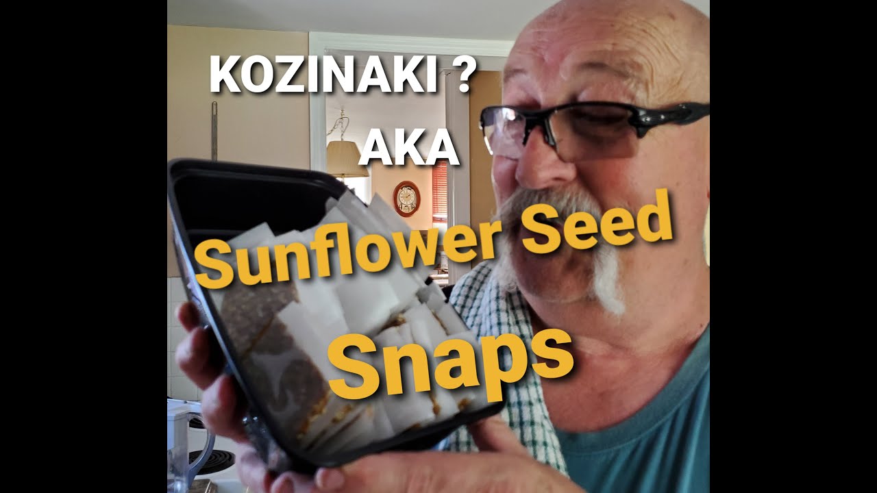Kozinaki Sunflower Seed Honey Snaps YouTube