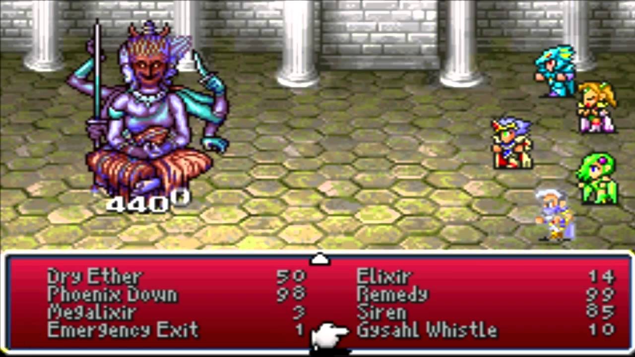 Final Fantasy 4 Advance (GBA) Boss #49 Lunar Asura - YouTube