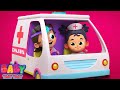 Wheels On The Ambulance, Emergency Vehicle Song for Children by Baby Toot Toot