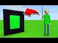 How To Make A Portal To BALDI in Minecaft Pocket Edition/MCPE