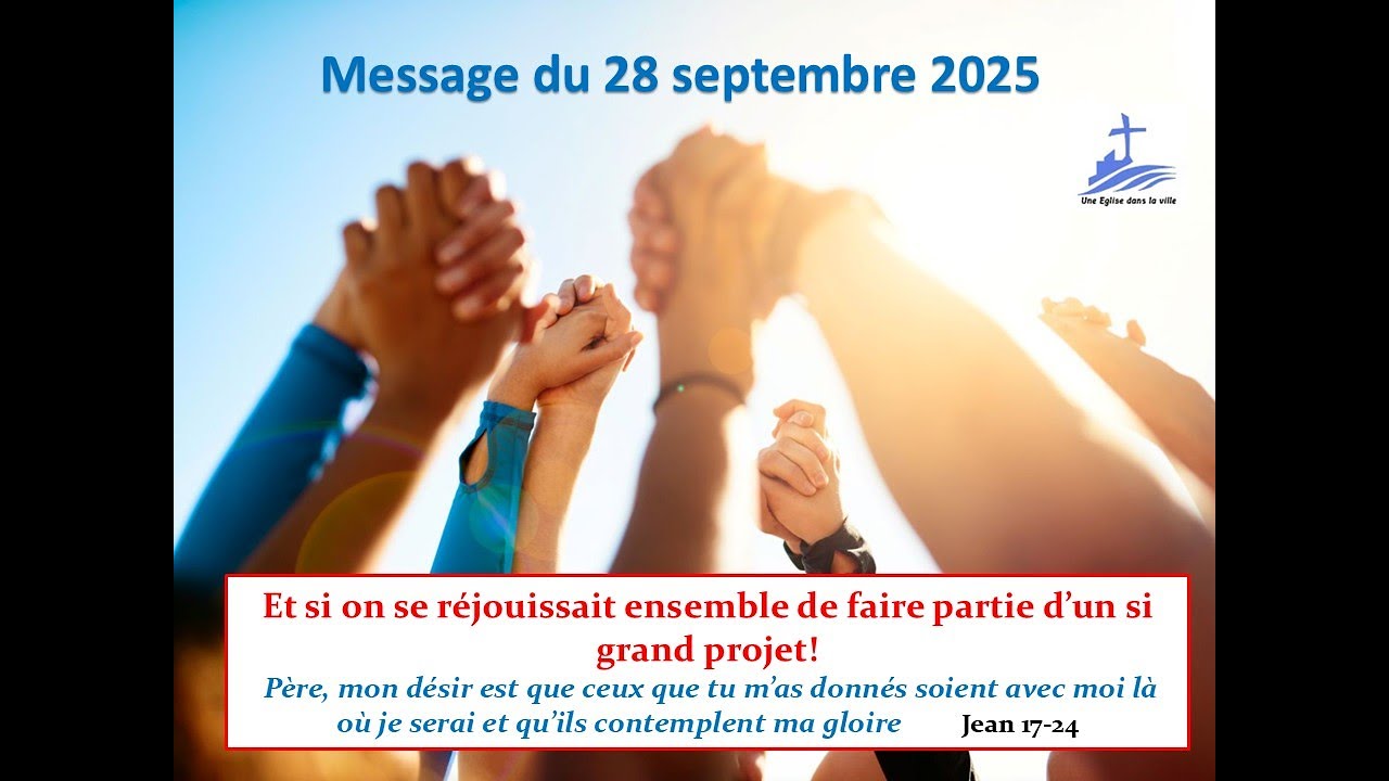 Et si on se réjouissait ensemble de faire partie d'un si grand projet