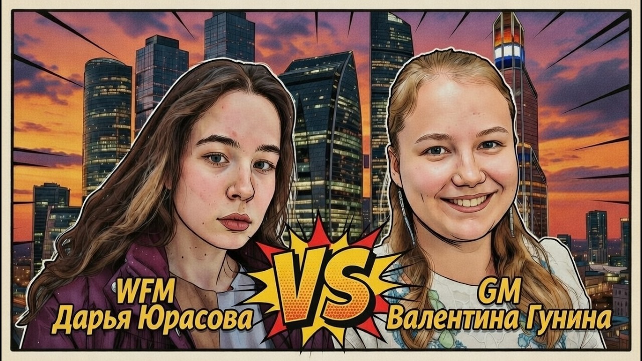 Дарья ЮРАСОВА 🆚 Валентина ГУНИНА ♟ Матч-реванш в Москва-сити🎙 Комментирует Евгений Шувалов