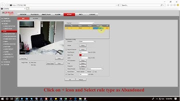 How Configure Abandoned Object in CP Plus  DVR