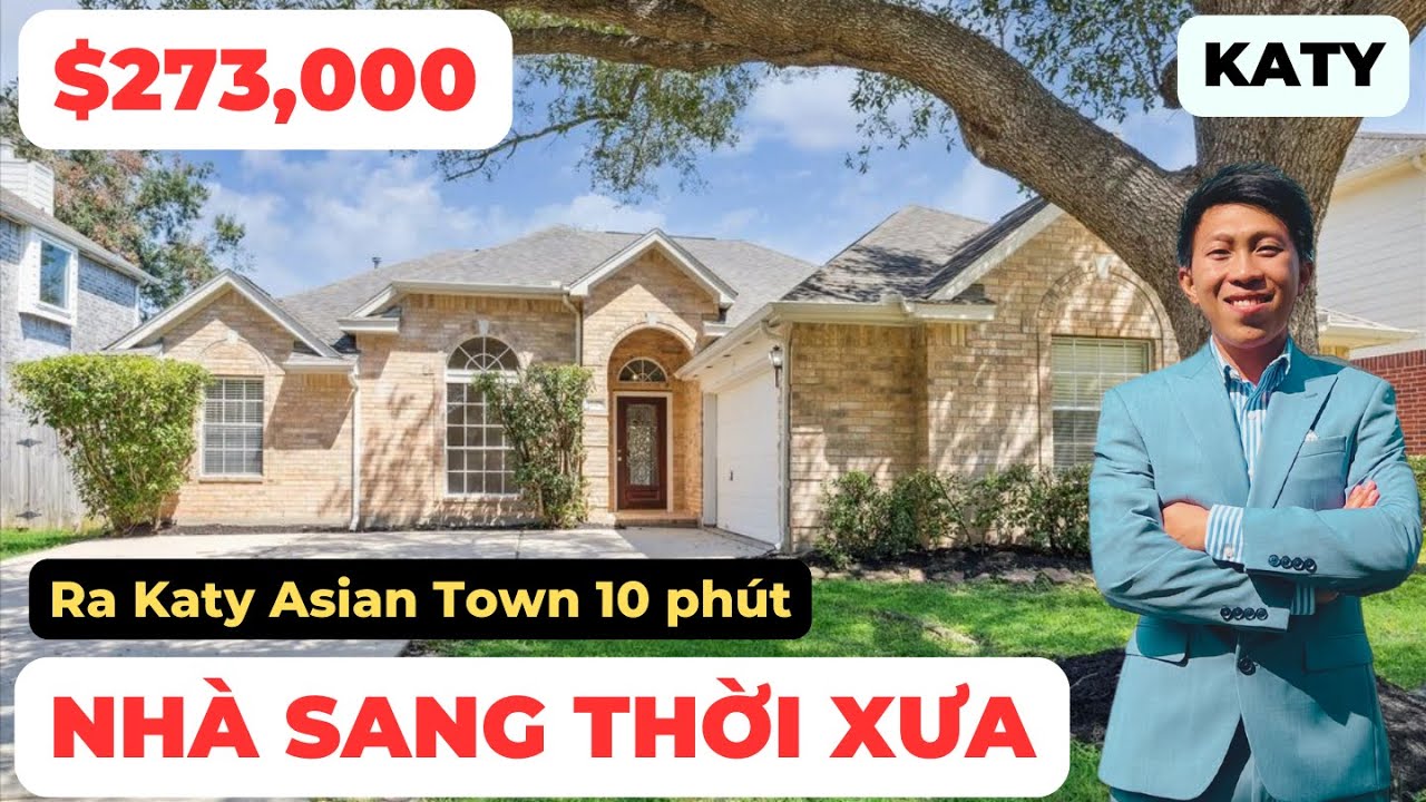 #223 KATY - Nhà thời xưa xây quá đẹp và rộng rãi, cách Katy Asian Town 10 phút!!!